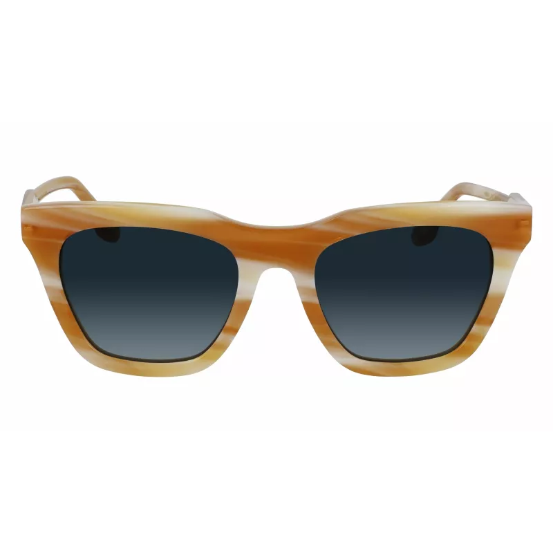 Okulary przeciwsłoneczne Victoria Beckham VB630S-774 Damskie Kwadratowe Acetat Havana Brązowy Gradient 53mm