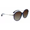 Okulary przeciwsłoneczne Victoria Beckham VB632S-419 dla kobiet Havana Blue Gradient 58mm