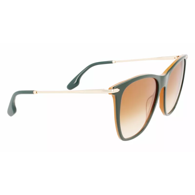 Okulary przeciwsłoneczne Victoria Beckham VB636S-342 dla kobiet - oprawka Havana Tortoise, soczewki brązowe gradientowe, 58mm