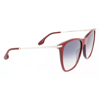 Okulary przeciwsłoneczne Victoria Beckham VB636S-619 dla kobiet, oprawka Havana acetat, brązowe szkła, 58mm