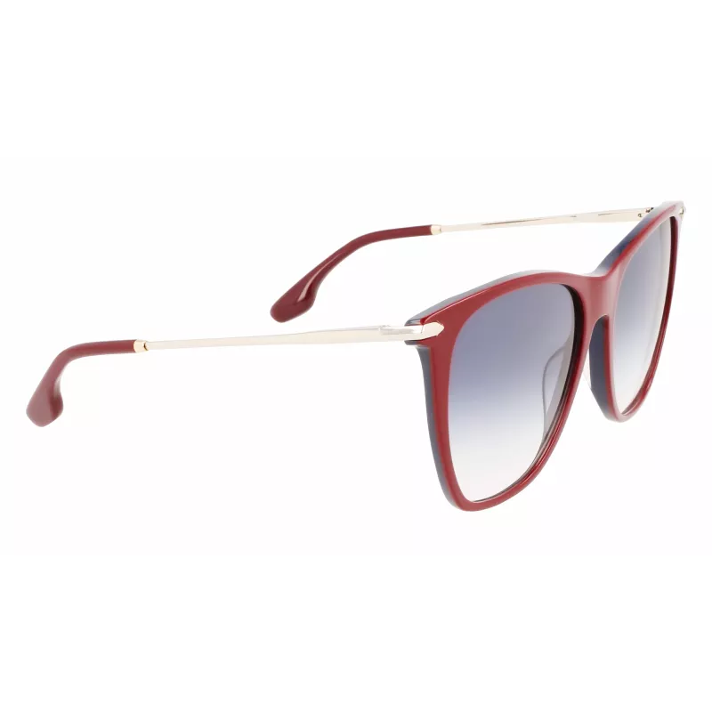 Okulary przeciwsłoneczne Victoria Beckham VB636S-619 dla kobiet, oprawka Havana acetat, brązowe szkła, 58mm