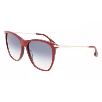 Okulary przeciwsłoneczne Victoria Beckham VB636S-619 dla kobiet, oprawka Havana acetat, brązowe szkła, 58mm