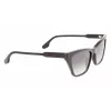 Victoria Beckham VB638S-001 Okulary przeciwsłoneczne damskie kwadratowe czarno-szare 55/17/140 mm