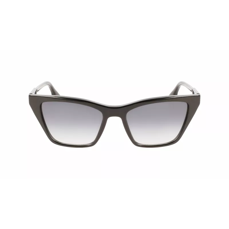 Victoria Beckham VB638S-001 Okulary przeciwsłoneczne damskie kwadratowe czarno-szare 55/17/140 mm