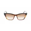 Okulary przeciwsłoneczne Victoria Beckham VB638S-005 damskie, kwadratowe, acetatowe - czarna oprawka, soczewki gradientowe szare 55/17/140 mm