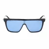 Victoria Beckham VB650S5319003 Damskie kwadratowe okulary przeciwsłoneczne z acetatu, czarno-szare, 53/19/140 mm