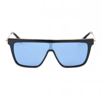 Victoria Beckham VB650S5319003 Damskie kwadratowe okulary przeciwsłoneczne z acetatu, czarno-szare, 53/19/140 mm