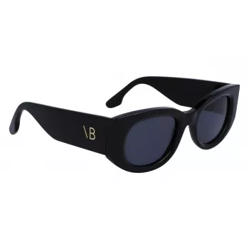 Okulary przeciwsłoneczne damskie Victoria Beckham VB654S5022001 - czarna oprawka, szare szkła, 50 mm