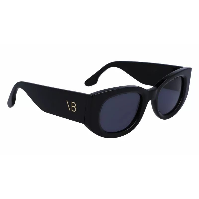 Okulary przeciwsłoneczne damskie Victoria Beckham VB654S5022001 - czarna oprawka, szare szkła, 50 mm