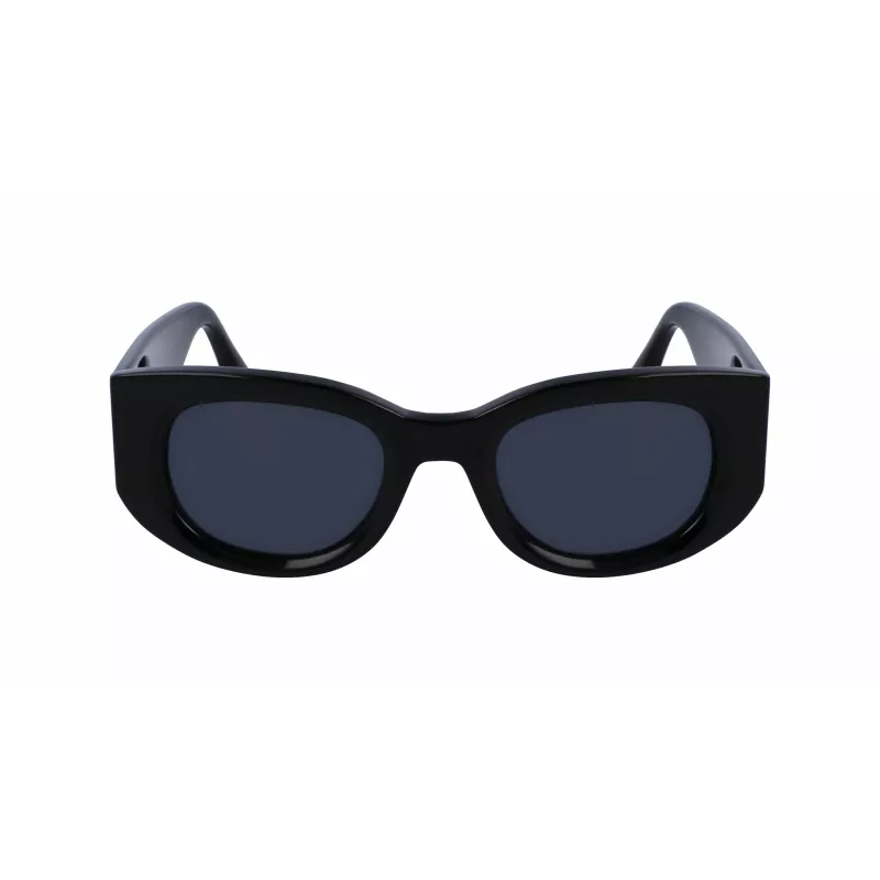 Okulary przeciwsłoneczne damskie Victoria Beckham VB654S5022001 - czarna oprawka, szare szkła, 50 mm