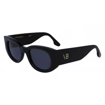Okulary przeciwsłoneczne damskie Victoria Beckham VB654S5022001 - czarna oprawka, szare szkła, 50 mm
