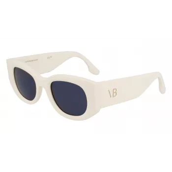 Okulary przeciwsłoneczne damskie Victoria Beckham VB654S5022103 - czarna oprawka acetatowa, szare soczewki poliwęglanowe, 50mm