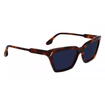Okulary przeciwsłoneczne Victoria Beckham VB661S-215 damskie, kwadratowe, acetatowe, Havana Brown Gradient 57mm