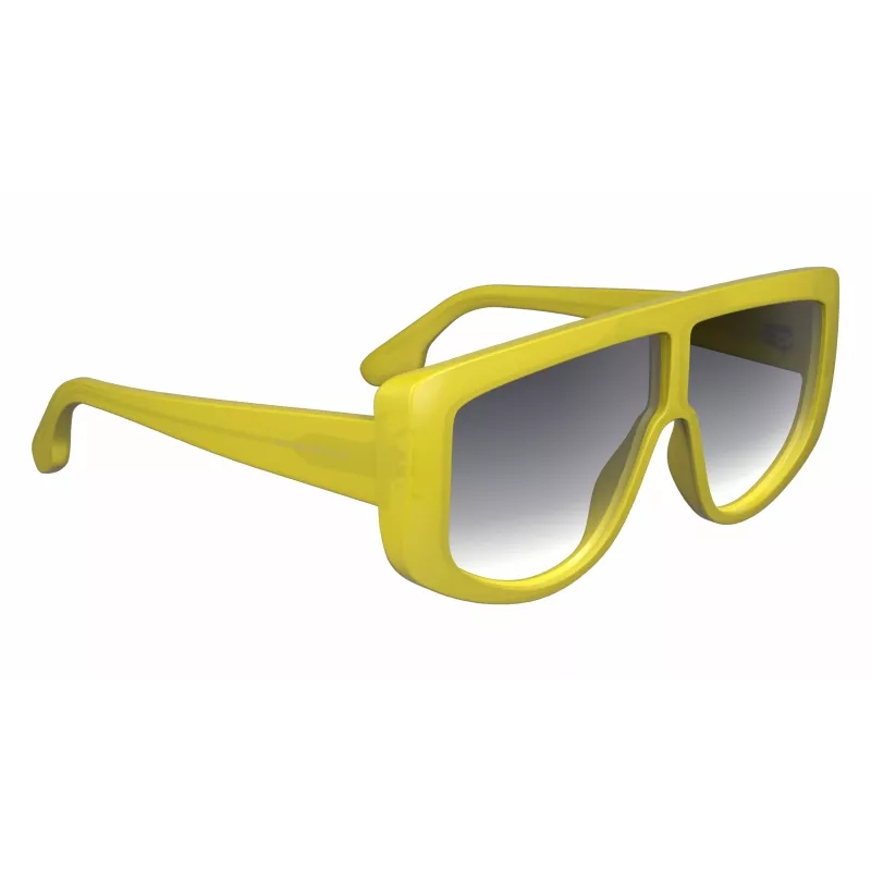 Okulary przeciwsłoneczne Victoria Beckham VB664S-709 damskie, kwadratowe, oprawka metalowa w kolorze złotym, soczewki brązowe gradientowe 61mm