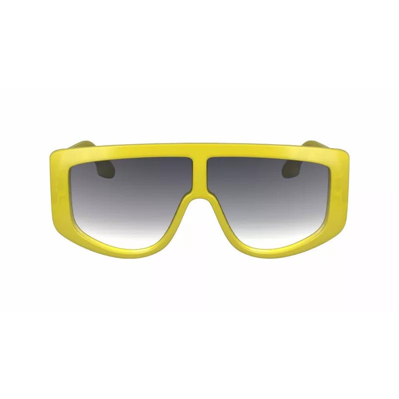 Okulary przeciwsłoneczne Victoria Beckham VB664S-709 damskie, kwadratowe, oprawka metalowa w kolorze złotym, soczewki brązowe gradientowe 61mm