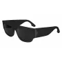 Okulary przeciwsłoneczne Victoria Beckham VB666S5516001 dla kobiet, kwadratowe - czarna oprawka acetatowa, czarne soczewki poliwęglanowe, 55/16/145 mm