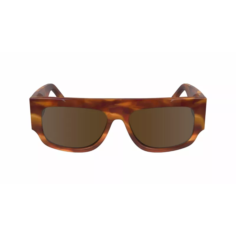 Okulary przeciwsłoneczne Victoria Beckham VB666S5516223 dla kobiet, kwadratowe, oprawka z acetatu w kolorze brązowym havana, soczewki gradientowe brązowe, 55/16/145 mm