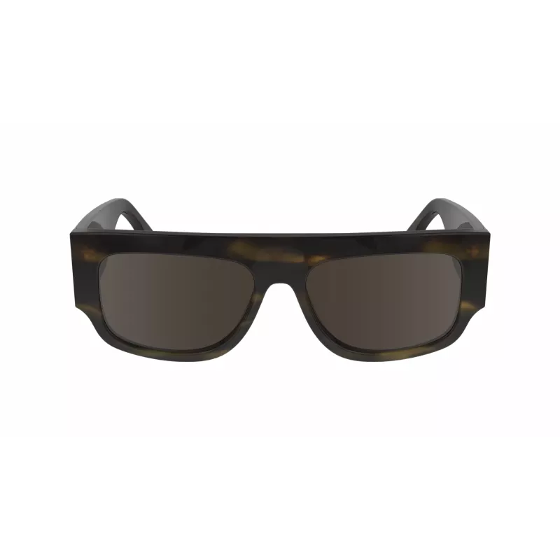 Okulary przeciwsłoneczne Victoria Beckham VB666S5516321 Damskie Oversize Kwadratowe Havana Brązowy Gradient 55mm