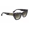 Okulary przeciwsłoneczne Victoria Beckham VB668S5516010 dla kobiet, kwadratowe - czarna oprawka acetatowa, szare soczewki CR-39, 55 mm