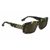 Okulary przeciwsłoneczne Victoria Beckham VB669S5513012 damskie, kwadratowe, acetatowe - czarne/szare - 55/13/145 mm