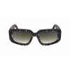 Victoria Beckham VB670S-010 Damskie Przesadnie Duże Kwadratowe Okulary Przeciwsłoneczne Czarna Oprawka Acetat Szare Szkła 54mm