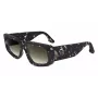 Victoria Beckham VB670S-010 Damskie Przesadnie Duże Kwadratowe Okulary Przeciwsłoneczne Czarna Oprawka Acetat Szare Szkła 54mm