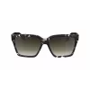 Victoria Beckham VB672S5715010 Damskie Przesadnie Kwadratowe Okulary Przeciwsłoneczne - Czarna Oprawa Acetatowa, Szara Soczewka Poliwęglanowa, 57/15/140 mm