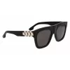 Okulary przeciwsłoneczne damskie Victoria Beckham VB675S5220001 - czarna oprawka acetatowa, szare soczewki poliwęglanowe, 52 mm
