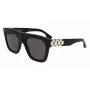 Okulary przeciwsłoneczne damskie Victoria Beckham VB675S5220001 - czarna oprawka acetatowa, szare soczewki poliwęglanowe, 52 mm