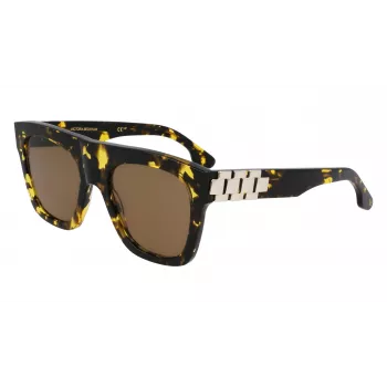 Okulary przeciwsłoneczne damskie Victoria Beckham VB675S5220012, czarna oprawka acetatowa, ciemnoszare soczewki poliwęglanowe, 52 mm