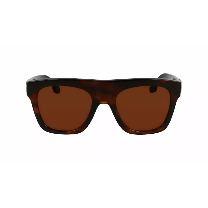 Okulary przeciwsłoneczne Victoria Beckham VB675S5220227 dla kobiet, oversize'owe kwadratowe, ciemny havana, soczewki gradientowe szare, 52 mm