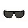Victoria Beckham VB676S 5514001 Damskie okulary przeciwsłoneczne w kształcie kwadratu, czarne, acetat, ciemnoszare soczewki 55/14/145 mm UV400