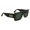 Okulary przeciwsłoneczne Victoria Beckham VB677S5122302 dla kobiet - czarna oprawka acetatowa, szare soczewki poliwęglanowe - 51/22/145 mm