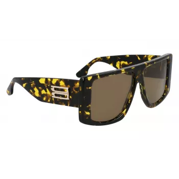 Okulary przeciwsłoneczne Victoria Beckham VB678S5713012 dla kobiet - czarna oprawka, soczewki gradientowe ciemnoszare - 57/13/145 mm
