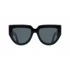 Okulary przeciwsłoneczne Victoria Beckham VB679S 53mm kwadratowe dla kobiet, czarna oprawka, szare soczewki UV400