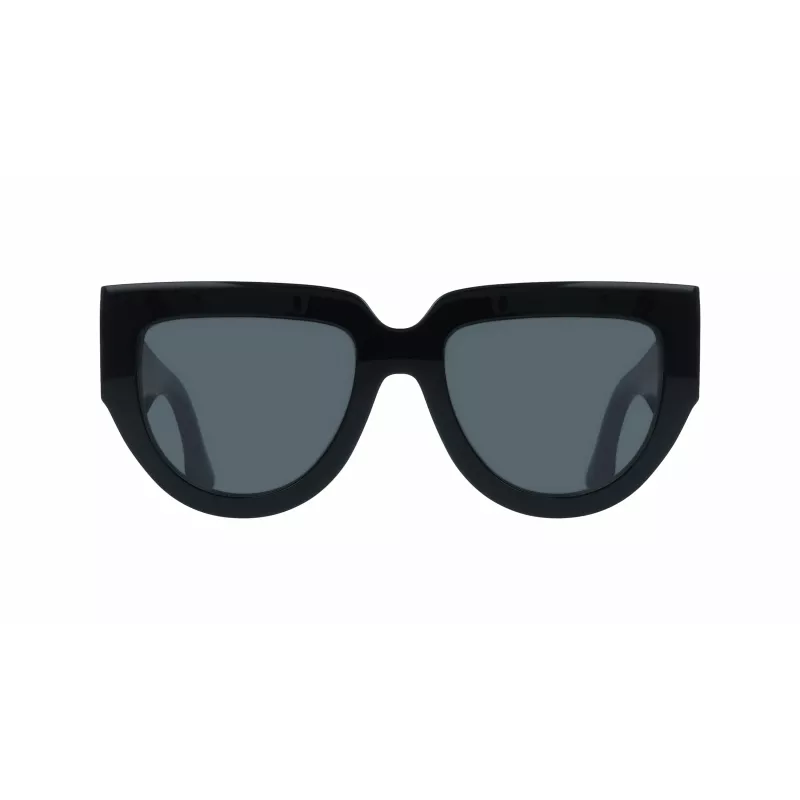 Okulary przeciwsłoneczne Victoria Beckham VB679S 53mm kwadratowe dla kobiet, czarna oprawka, szare soczewki UV400