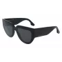 Okulary przeciwsłoneczne Victoria Beckham VB679S 53mm kwadratowe dla kobiet, czarna oprawka, szare soczewki UV400