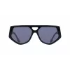Victoria Beckham VB681S5815001 Damskie okulary przeciwsłoneczne kwadratowe czarna oprawa acetatowa szare szkło 58mm