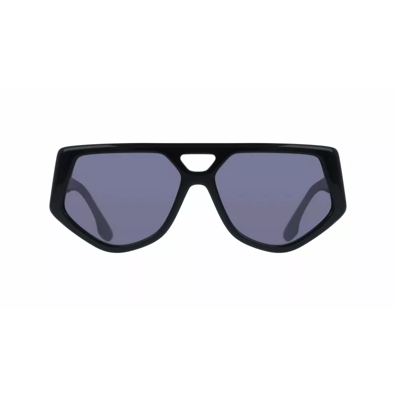 Victoria Beckham VB681S5815001 Damskie okulary przeciwsłoneczne kwadratowe czarna oprawa acetatowa szare szkło 58mm