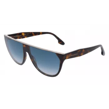 Victoria Beckham VB682S6113234 Damskie Przesadzone Kwadratowe Okulary Przeciwsłoneczne Havana Brązowy Gradient