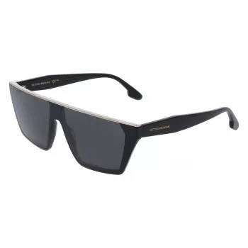 Okulary przeciwsłoneczne damskie Victoria Beckham VB683S5812001 - czarna oprawka acetatowa, szare szkła, 58mm