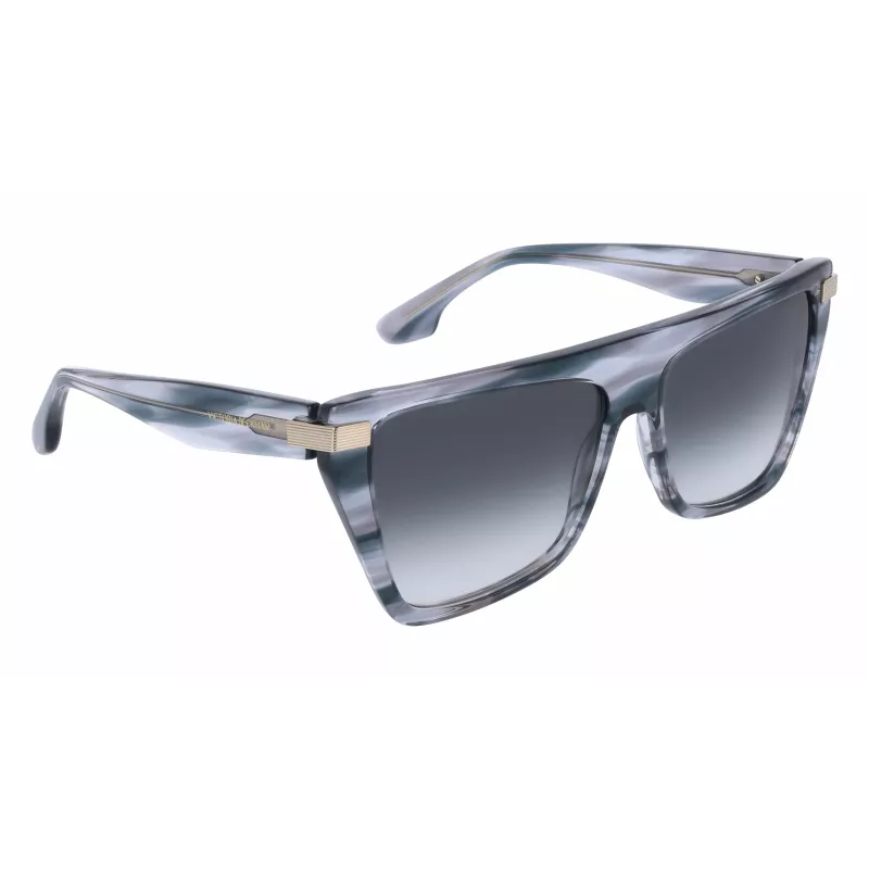 Okulary przeciwsłoneczne Victoria Beckham VB684S 5715035 damskie, kwadratowe, Havana brązowy gradient 57mm