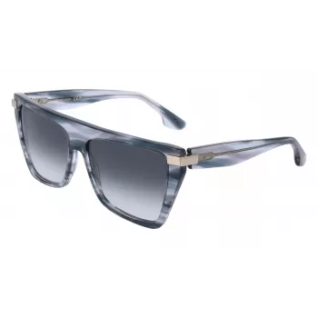 Okulary przeciwsłoneczne Victoria Beckham VB684S 5715035 damskie, kwadratowe, Havana brązowy gradient 57mm