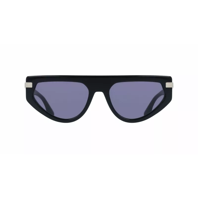 Okulary przeciwsłoneczne Victoria Beckham VB685S 5618001 dla kobiet, czarne, szare, geometryczne, acetat, UV400
