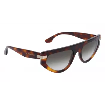 Victoria Beckham VB685S5618215 Damskie kwadratowe okulary przeciwsłoneczne z acetatu Havana Brown Gradient 56/18/140