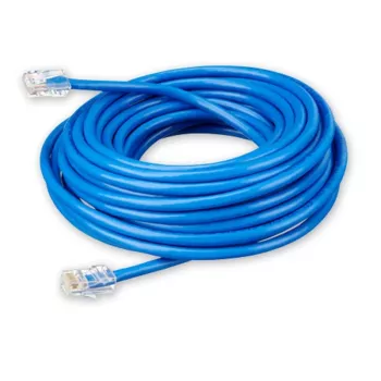 Victron Energy Kabel RJ45 UTP 15 m – Cat6 Gigabit Ethernet kabel krosowy, szary