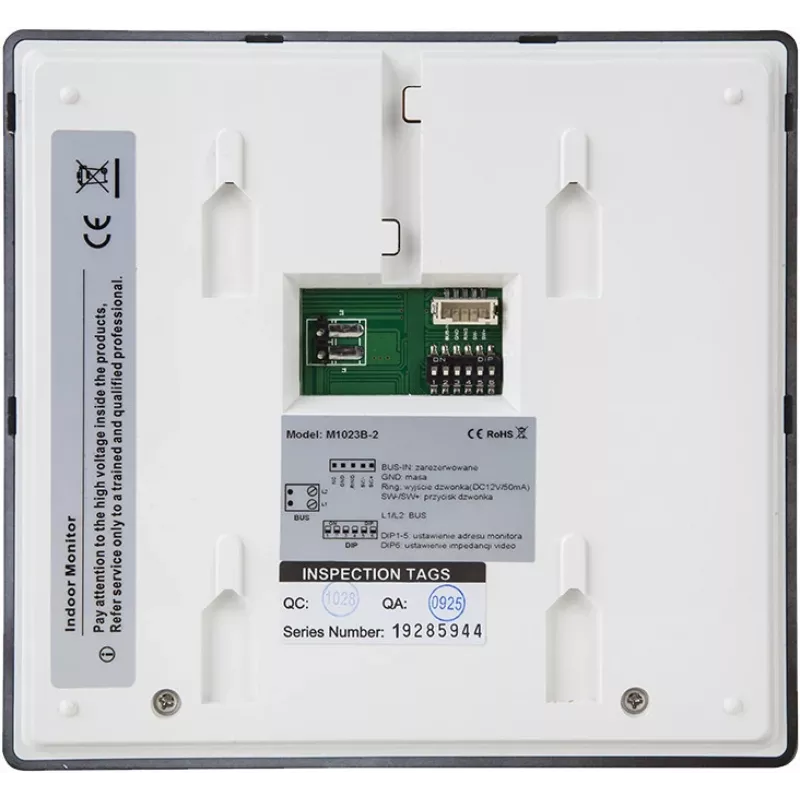 VIDOS DUO M1023B-2 7-calowy monitor wideodomofonu TFT LCD, czarny