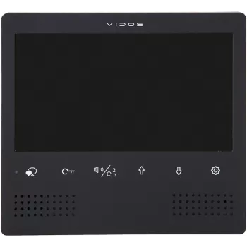VIDOS DUO M1023B-2 7-calowy monitor wideodomofonu TFT LCD, czarny
