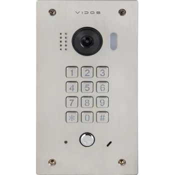 VIDOS DUO S1411D Wideodomofon - Full HD 1080p, 2-przewodowy, IP65, Srebrny