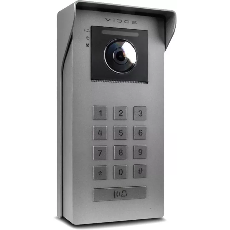 VIDOS IPX S100 Panel zewnętrzny IP Wideodomofon 2MP 1080p PoE Wi-Fi Czarny